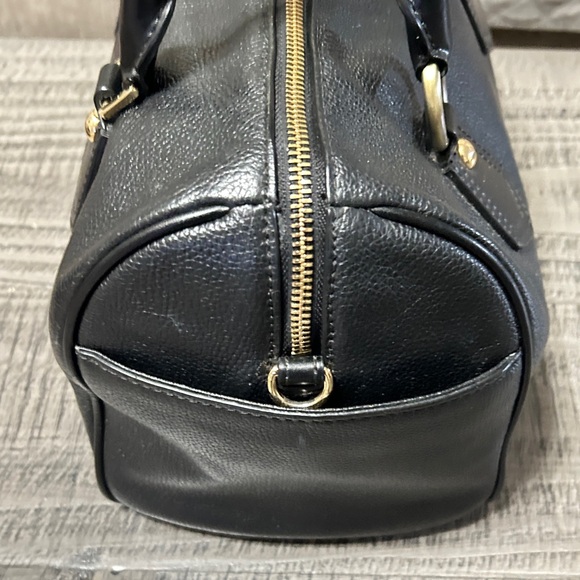 Michael Kors XS Travel Duffel Bag w Black Pebbled Leather (Accent Piece Broke) - Picture 4 of 15